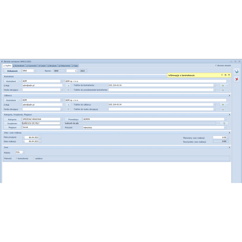 Serwis dla Firm w Chmurze Standard