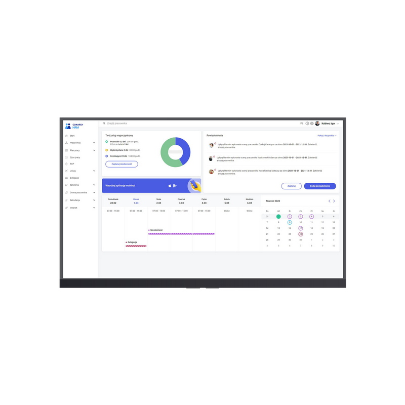 Comarch HRM Pakiet startowy + Rozwój pracownika w Chmurze Standard