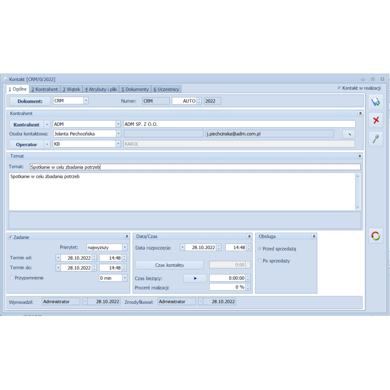 CRM Plus dla Biur Rachunkowych w Chmurze Standard